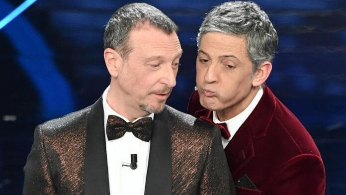 sanremo-2024,-le-co-conduttrici:-giorgia,-lorella-cuccarini-e-teresa-mannino-al-fianco-di-amadeus.-per-la-finale-il-ritorno-di-fiorello