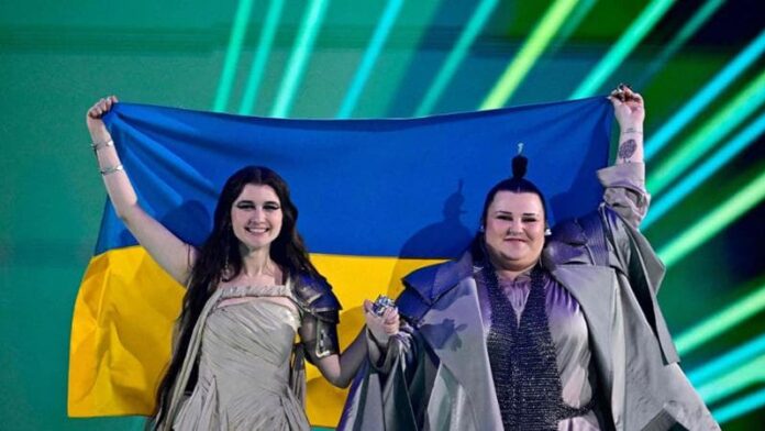 eurovision,-ucraina-multata-per-le-magliette-con-messaggi-politici:-“abbiamo-rischiato-ma-e-andata-bene”