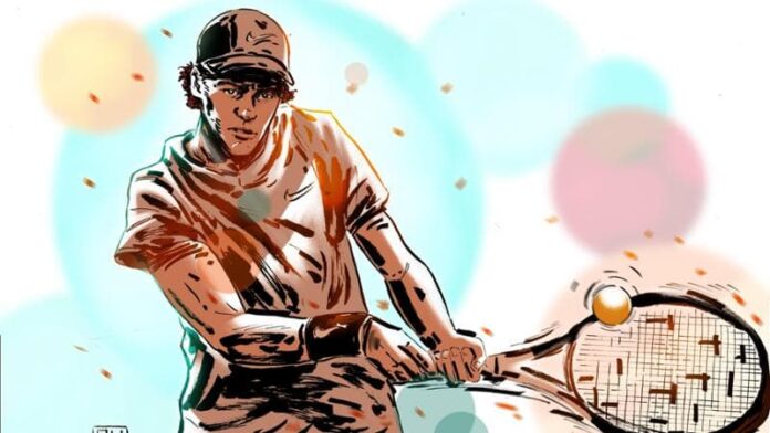 jannik-sinner,-il-piu-normale-dei-tremendous-eroi:-il-disegno-tributo-per-il-nuovo-numero-1-del-tennis-mondiale